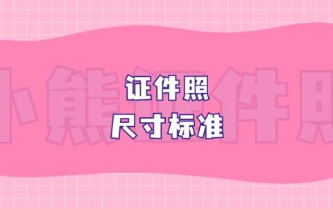 证件照尺寸标准