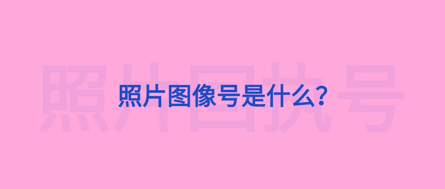 照片图像号是什么?
