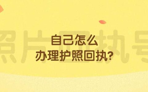 自己怎么办理护照回执？